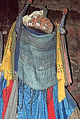 Ladakh - Tikse gompa, statues of the gonkang
